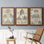 «Vintage Architects Plan I», ensemble de 3 impressions sur toile encadrées-72804321-72804323