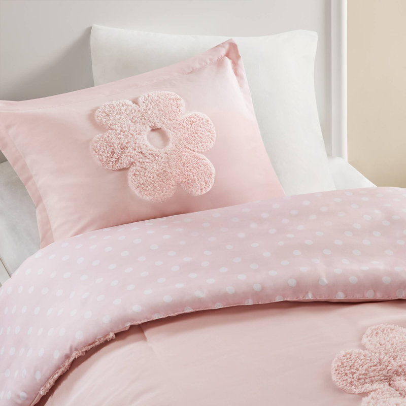 Ensemble de literie en chenille de qualité supérieure, motif floral simple, parfait pour les maisons modernes