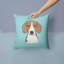 Coussin décoratif intérieur/extérieur beagle damier-14983237-15425339