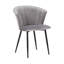 Chaise d'appoint rembourrée en velours Forseti-1459289188