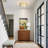 ScrollLux 2-Light Fabric Semi Flush Mount Ceiling Light for Hallway