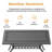 59.06"L 35.43"W Rectangle Table Outdoor Cast Aluminum Dining Set,Compact Size Chair (Seat Width:15.35")Ideal for Garden Patios-1988824320