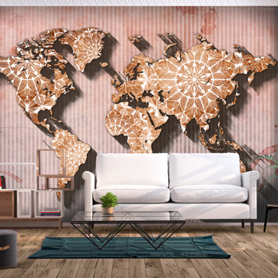 Eaffaldano 3D Embossed Matte Peel & Stick Mural