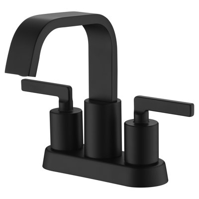 Dayani Two-Handle Centerset Bathroom Faucet with Drain Assembly