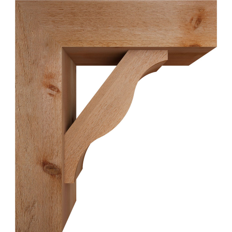 Support Funston Block avec support décalé, 30 x 26, Cèdre rouge occidental de l 8 po (scié brut)