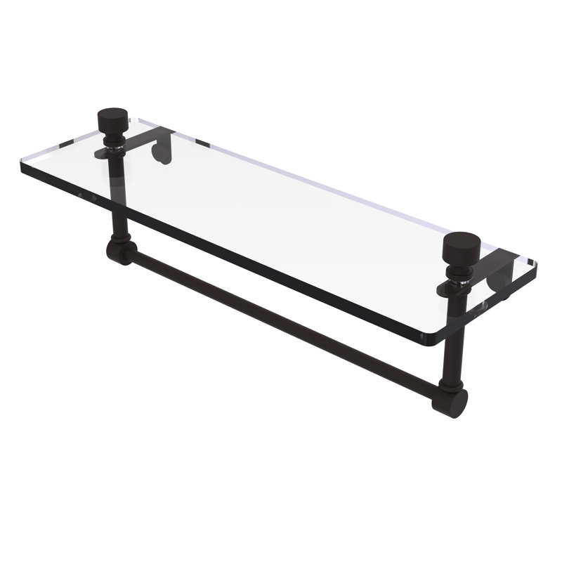 Ballenas Bracket Shelf with Towel Bar, 5' H x 16' W x 5' D, Oil Rubbed Bronze
