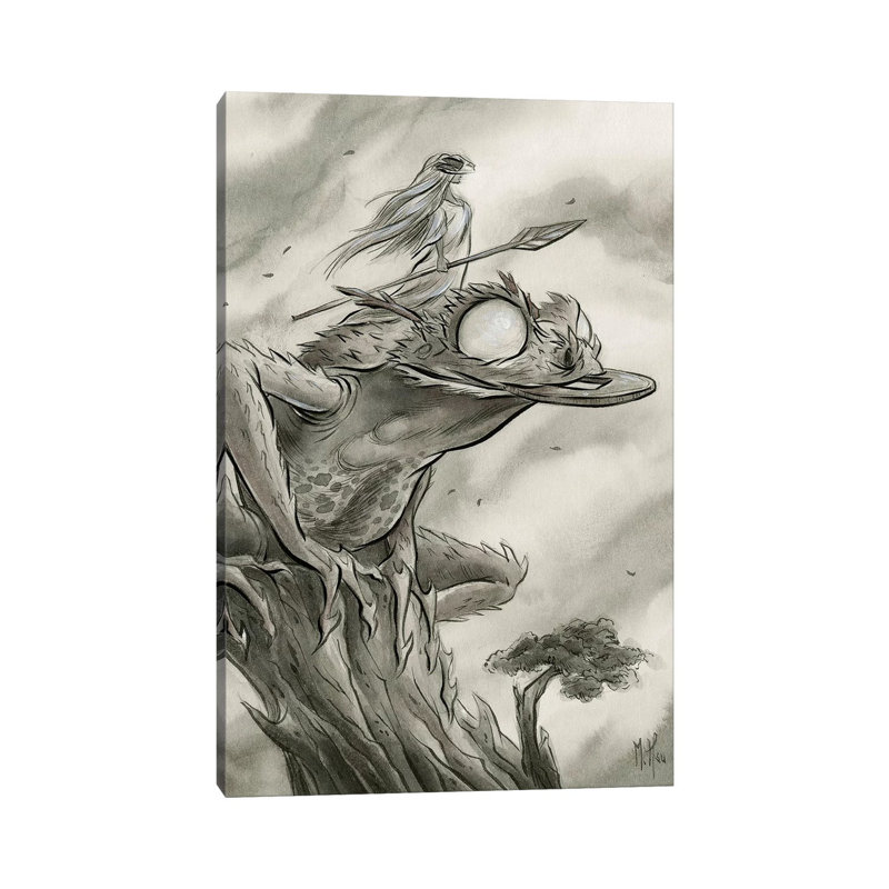 Spirit Animals Toad by Martin Hsu - Print on Canvas, 66.04 cm H x 45.72 cm W x 3.175 cm D, Wrapped Canvas