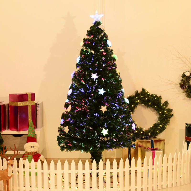 Lighted Artificial Christmas Tree, 5ft H