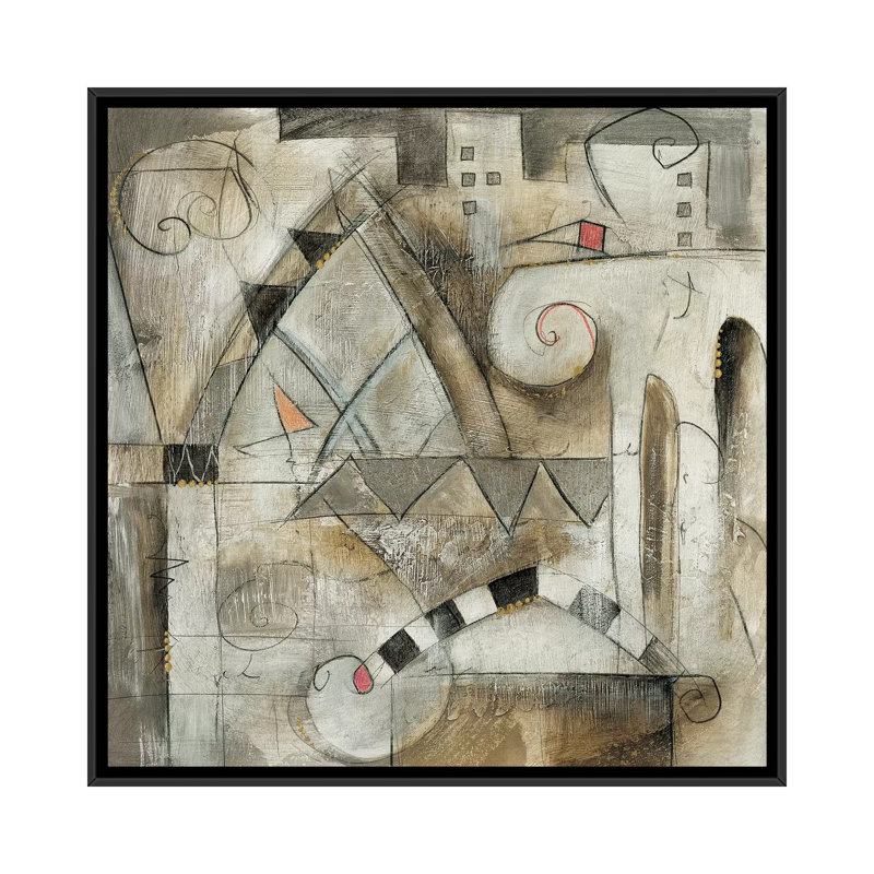 «Classica II» par Eric Waugh, impression sur toile, H 18 po x l 18 po x P 1,5 po, Toile avec cadre flottant noir