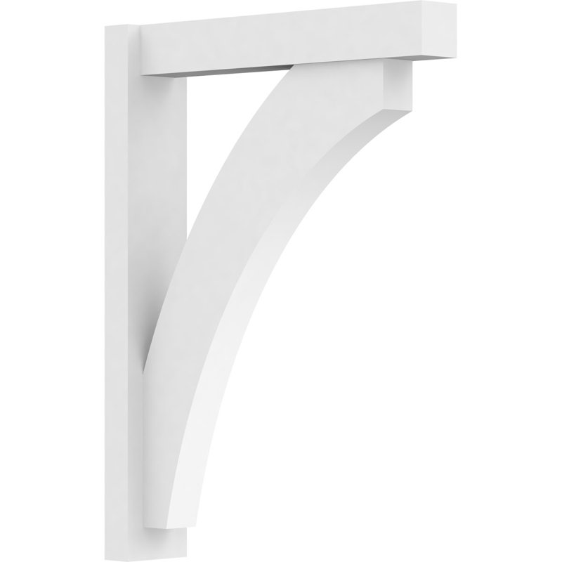Persienne en PVC de qualité architecturale avec extrémités en bloc Thorton, L 5 po, H 32 po x P 24 po