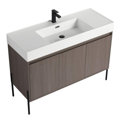 Meuble-lavabo Yordana de 48 po de largeur Ebern Designs