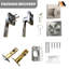 Poignées de porte intérieures, poignées de porte intérieures, poignée de porte en nickel avec levier réversible, serrures de porte à clé identiques pour chambre à coucher, serrures de porte robustes, nickel satiné-126662600-127419125