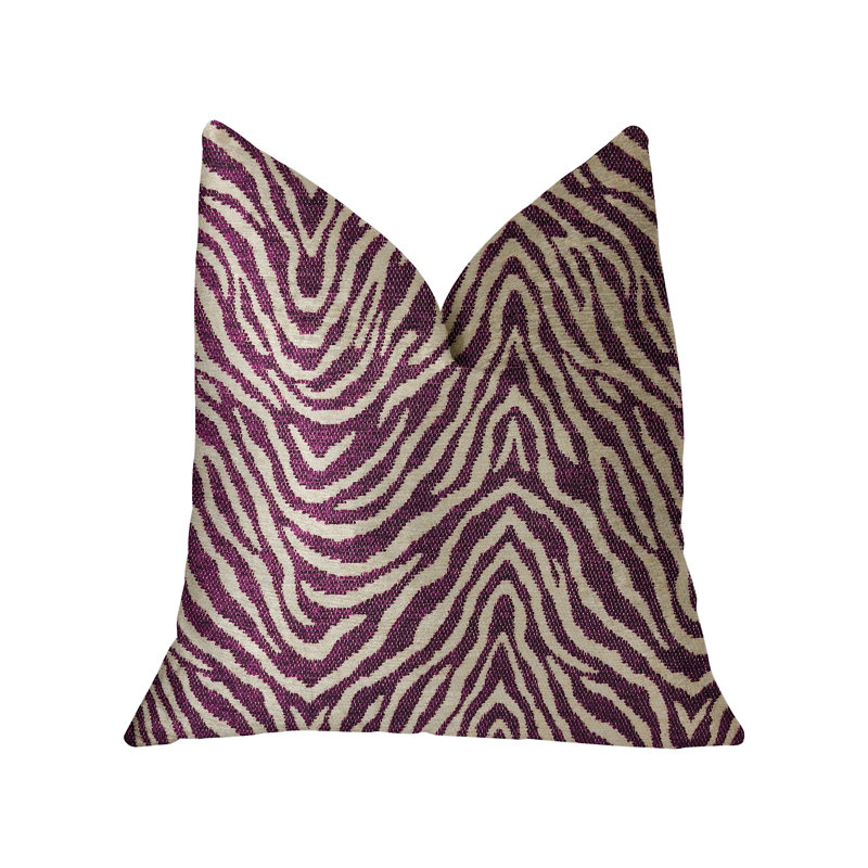 Oreiller luxueux oasis Waves, 20" x 30", Mauve / beige, Coussin lombaire