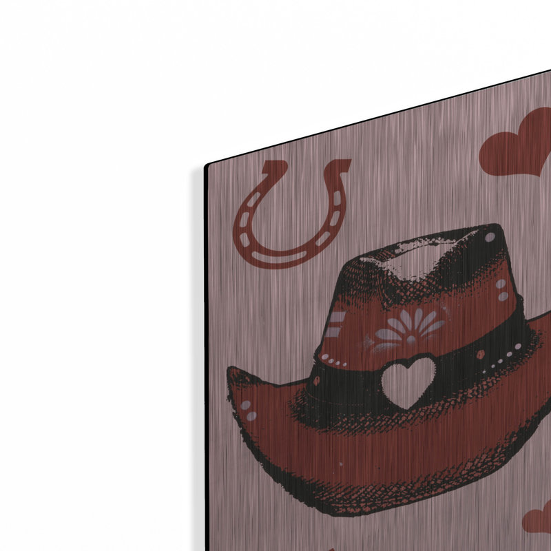 «Union Cowic Hat» par Dean Russo, Union Rustic, H 16 po x l 12 po