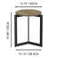 Table d'appoint ronde 19,68 po H, table d'appoint ronde avec structure en métal robuste