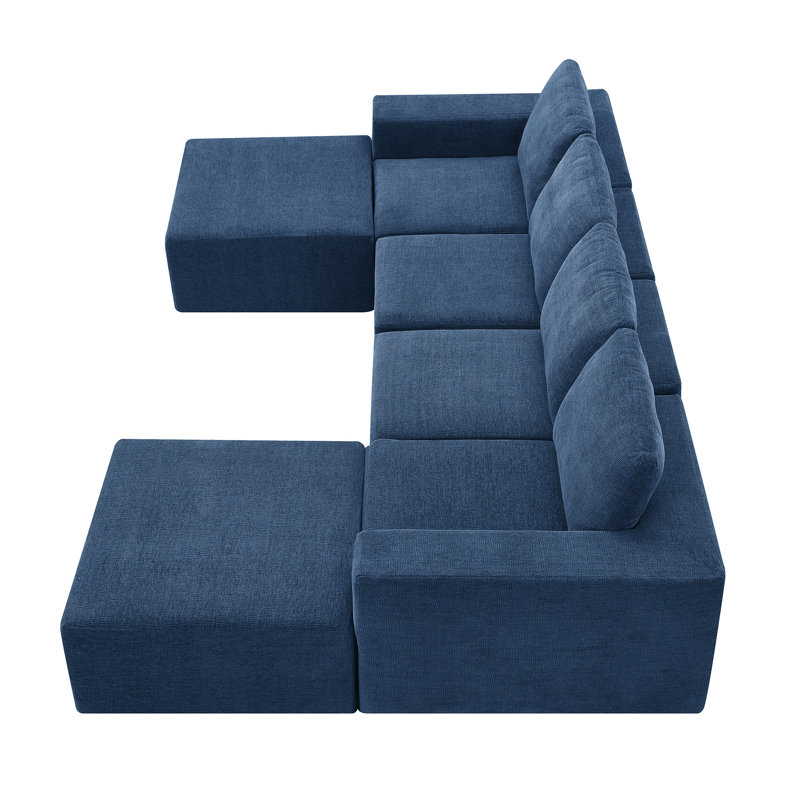 110*72" Modular U Shaped Sectional Sofa