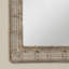 Beehive Flat Jute Beveled Wall Mirror
