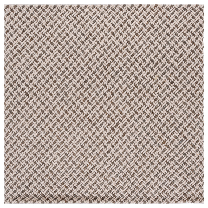 Natural Fiber Couture 104 Hand Loomed Performance Houndstooth Rug, Square 6'