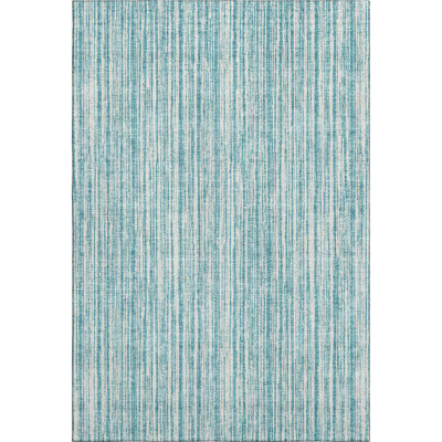 Premium Machine Washable Prisco Teal Rug
