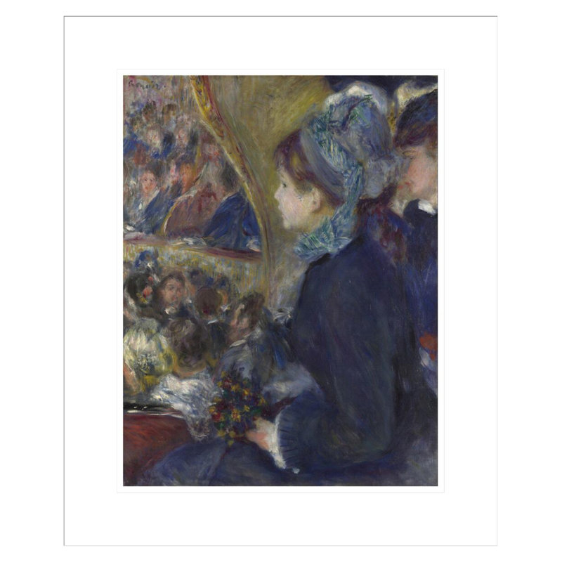 «At the Theatre» par Pierre-Auguste Renoir, H 21,41 po x l 17,75 po