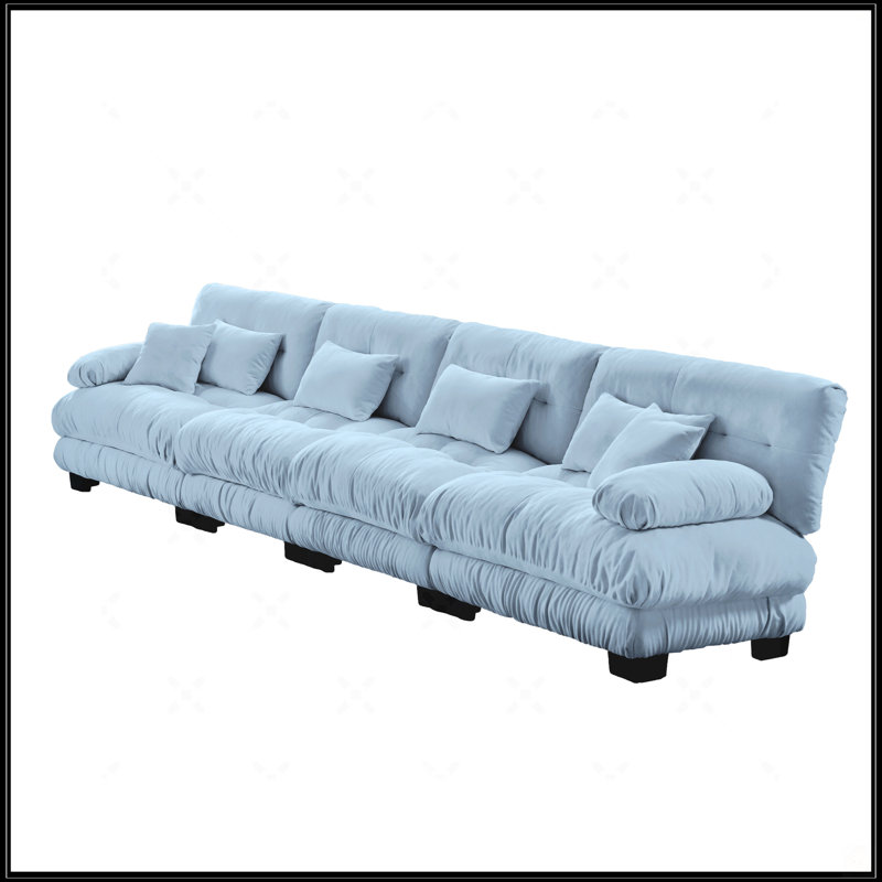 Canapé modulaire 4 places, Bleu
