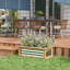 Ensemble de jardin surélevé en métal galvanisé 35,5 x 17,75 x 12 po