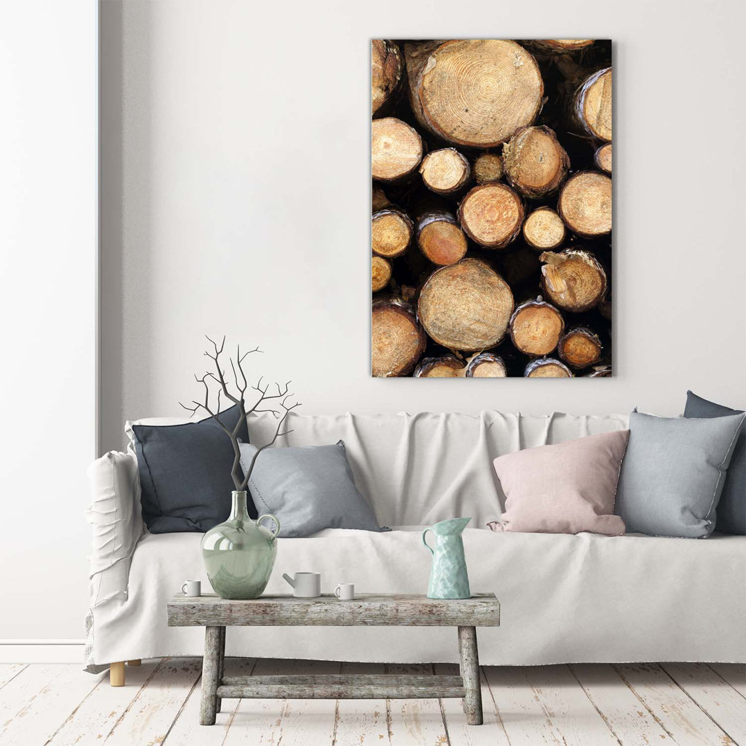 Logs Of Wood - Kunstdrucke auf Leinwand - Wrapped Canvas