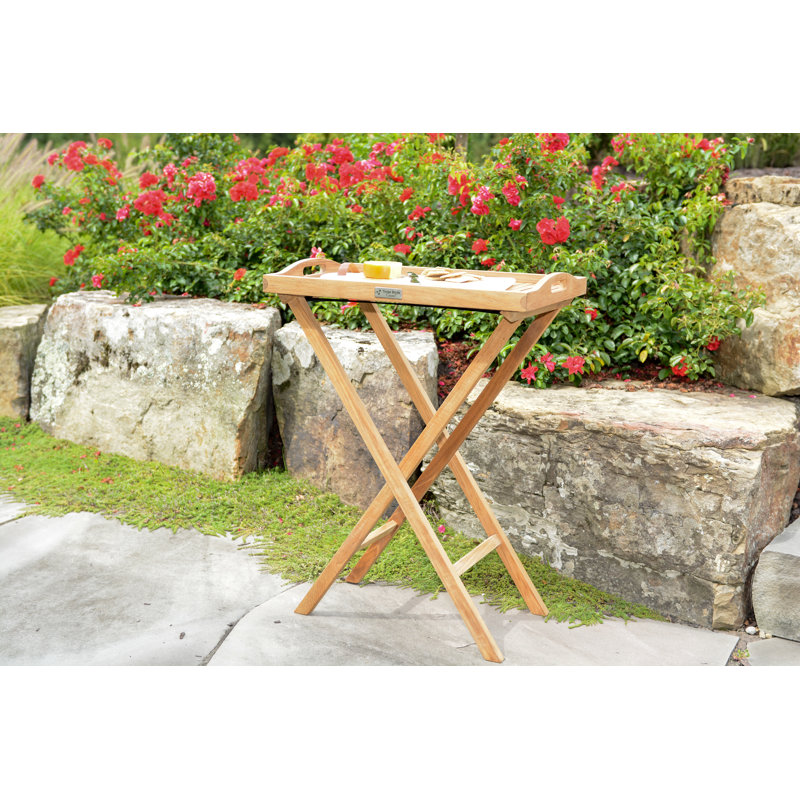 Teak Wood Outdoor Serving Tray