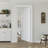 Primed Slab Door 5-Paneled Solid Core Wood Standard Door Without Hardware Kit-109076568