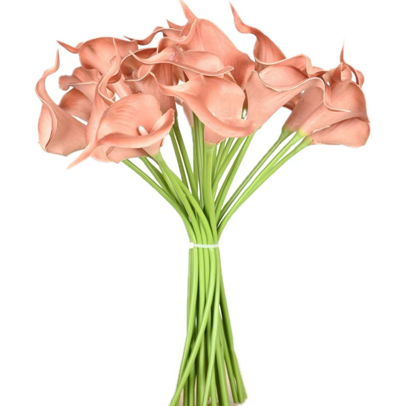 Arrangement floral de lis de Calla artificiel avec longues tiges, fausses fleurs pour les centres de table de salle à manger