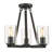 Leithgow 3 - Light Dimmable Wagon Wheel Chandelier