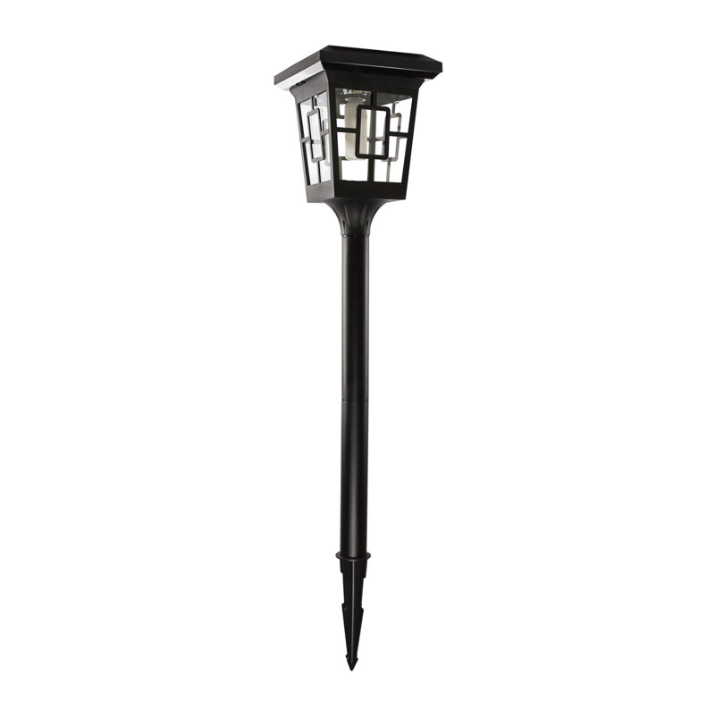 Matte Black Solar Powered Integrated LED Pathway Light