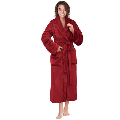Peignoir en molleton de polyester avec poches Alling