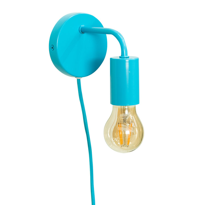 Caryol Plug-in Armed Sconce, Yes, Lime Green
