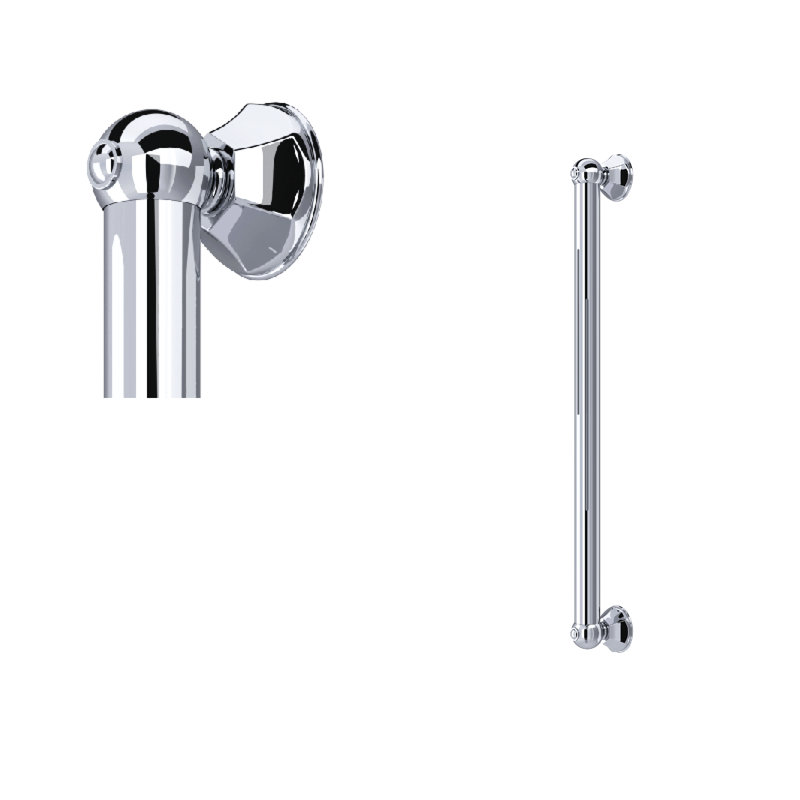 Palladian 18" Grab Bar, Polished Chrome, 26.5" W