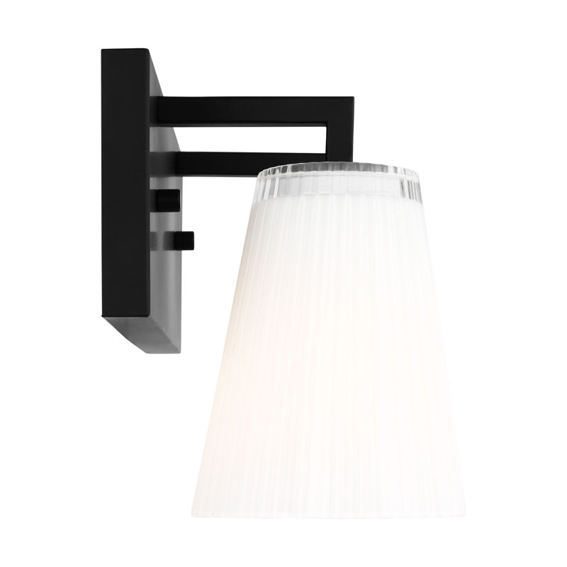 Meuble-lavabo moyen Upson de Génération Éclairage , H 7,75 po x l 12 po x P 6,25 po, Nuit noire, Deux lumières