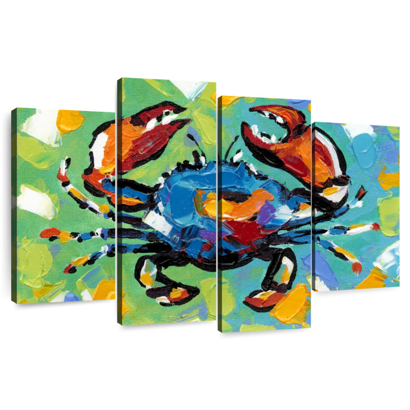 Brampt Seaside Crab II, 48" H x 75" W