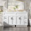 Meuble-lavabo double avec 4 tiroirs et armoires, lavabo double en résine, conception à fermeture en douceur, style traditionnel, salle de bain-1833675594-1833675595