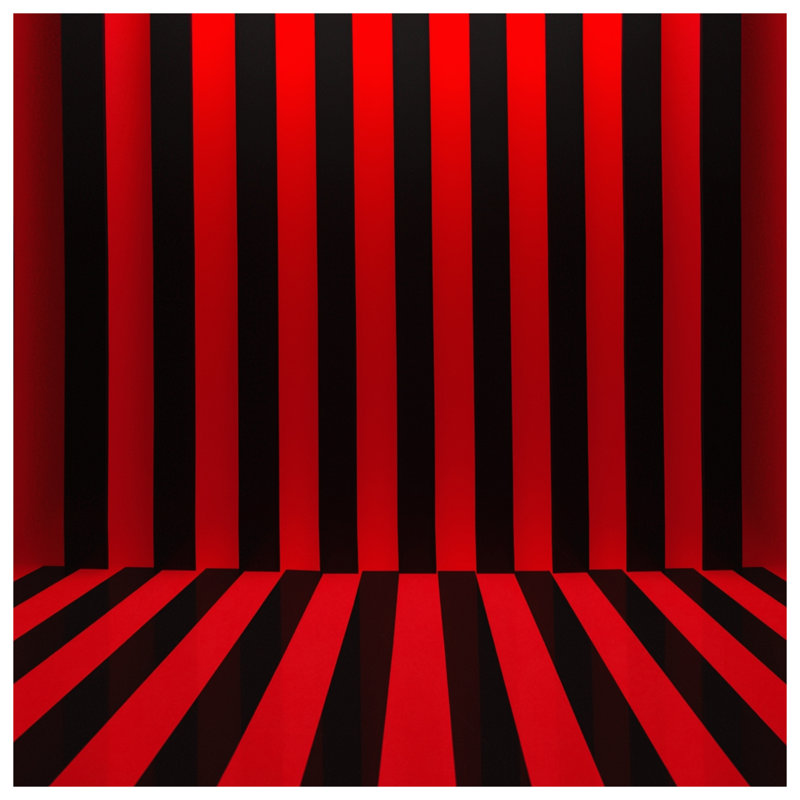 Red Black Stripes Shower Curtains Extra Long, 70in W x 72in H