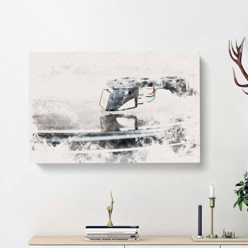 Needle Of The Record Player - Wrapped Canvas Print, 40cm H x 60cm W x 3cm D