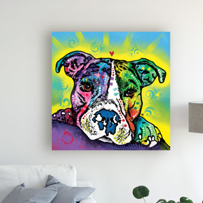 « the babyy bull », reproduction d’impression sur toile tendue