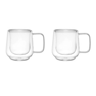 La Cafetiere Double Walled Glass Cappuccino Cups - set 2 pcs