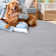 Khyrie Solid Color Machine Woven Shag Faux Fur Area Rug in Light Gray