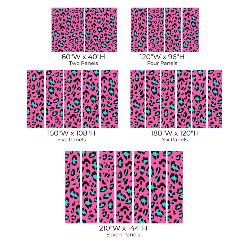 Papier peint de qualité supérieure - Imprimé léopard rose, L 40 po x l 60 po