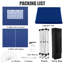 Auddis 2.5m x 1.5m Metal Vault-954509608