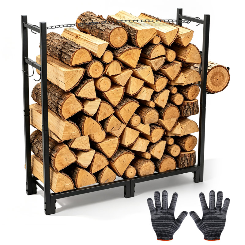 30.12'' W Metal Log Rack