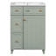 Armoire de meuble-lavabo 24 po avec lavabo en céramique, 2 tiroirs, 1 porte-313153176