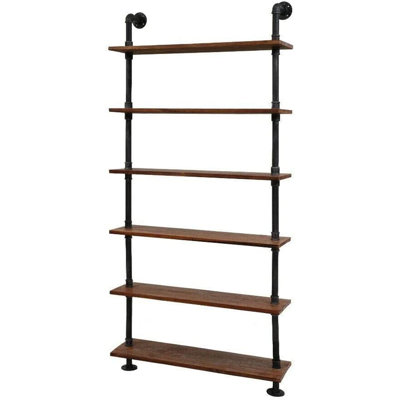 Gunas 6 Piece Solid Wood Shelf
