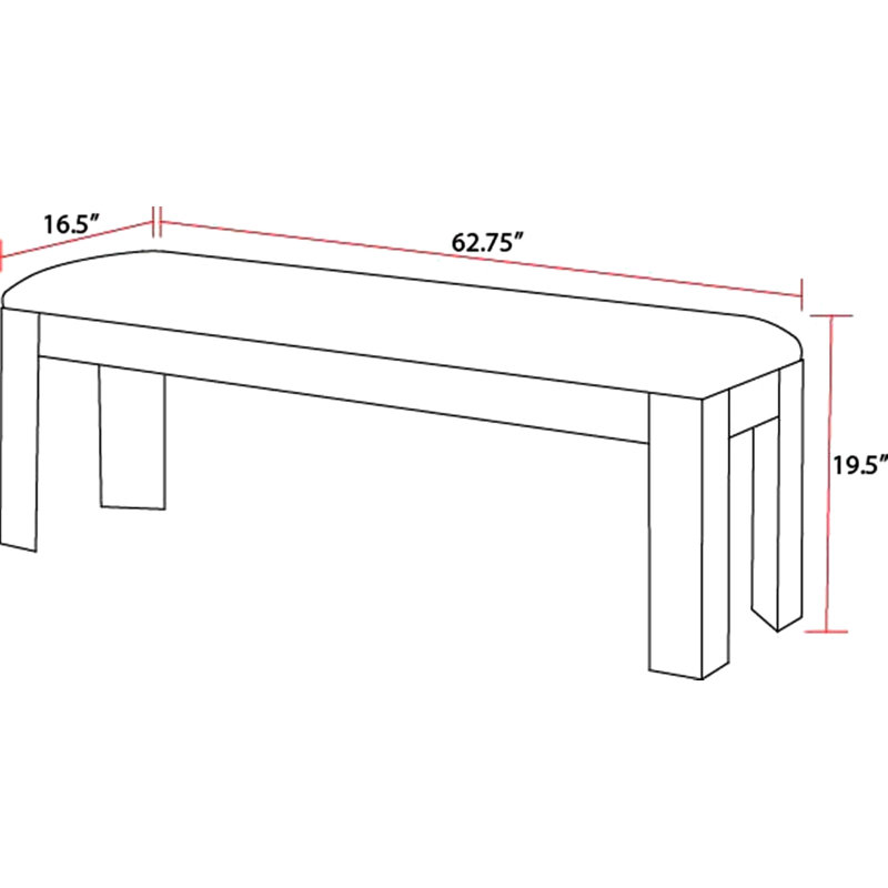 Altamonte Polyester Upholstered Bench
