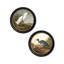 Snowy Heron In Round Frame by Audubon - Single Picture Frame Print on Archival Matt 230gsm Paper